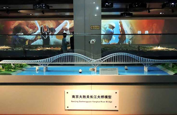 南京大胜关铁路大桥模型